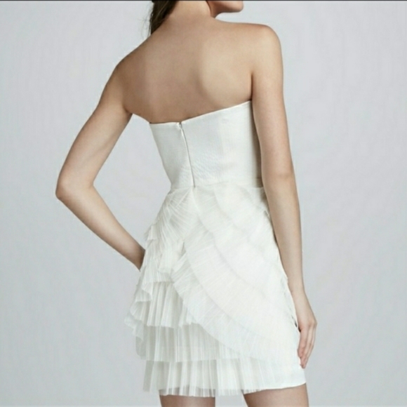 BCBGMaxAzria Gardenia strapless dress ivory 2 - Picture 2 of 12